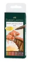 Comprar Marcadores Pitt Artist Brush Terra Set X 6 Faber Castell
