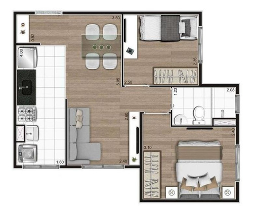 Imagem 21 de 21 de Compre Seu Apartamento No Condomínio Point Com 40,75 M² | Jardim Adelfiore, São Paulo | Sp. - App124530v