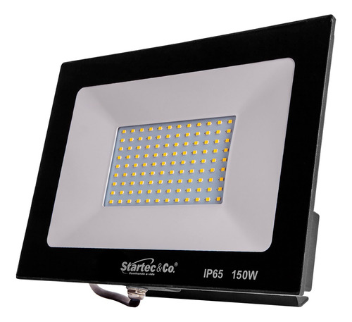 Refletor Led 150w Branco Frio 6500k Preto Startec Cor da luz Branco-frio Bivolt