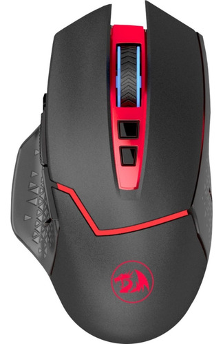 Mouse gamer de juego inalámbrico Redragon Mirage M690 negro y rojo