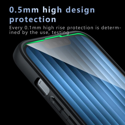 Capa Preta Fosca À Prova De Choque E Durável Para iPhone 16e