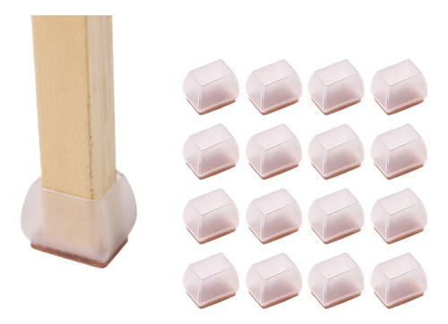 Protector De Suelo For Patas De Silla Rectangular 20 Piezas