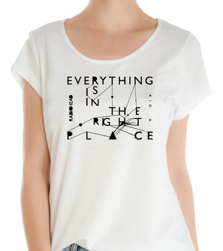 Remera De Mujer Radiohead Place - 100% Algodón Pima 40/1