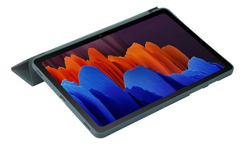 C Funda De Piel Verde Oscuro Para Galaxy Tab S9+
