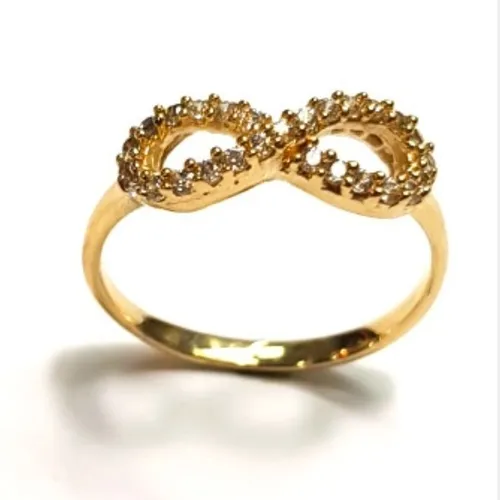 Alianza Anillo Cintillo Oro 18k Macizo 2gr Amarillo rose