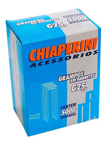 Grampo Para Grampeador Ch G25 Pcw 12,9 X 25mm Chiaperini