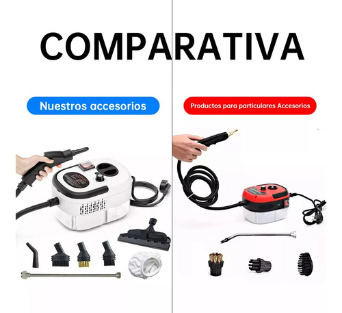 Limpiador A Vapor Portátil De 2500 W Multifuncional 1.2l