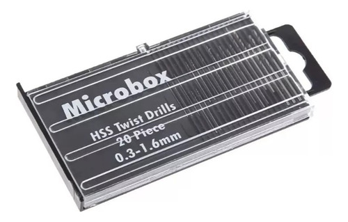 20 Brocas Milimétricas Para Pcb De 0.3 - 1.6mm Hss Mototool