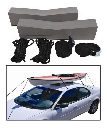 Soporte Auto Techo Kayak Canoa Tabla Surf Barras Racks