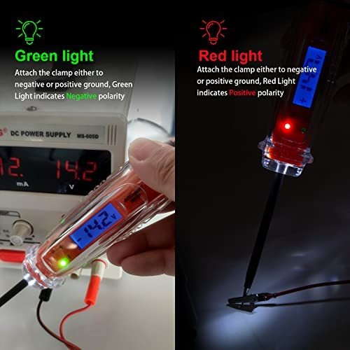 Luz Prueba Automotriz Dc 3 60 5 Probador Voltimetro Lcd