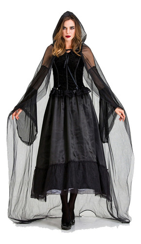 Disfraz De Bruja Cosplay De Halloween Para Mujer