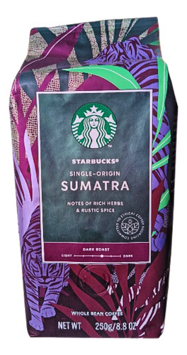 Cafés Starbucks Sumatra Em Grãos - Pct 250g