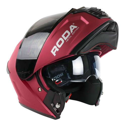 Imagen 1 de 10 de Casco Abatible Roda Moto Pilot Gafas Dot + Mica Regalo