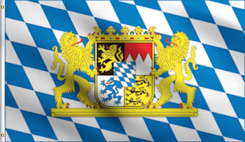 Dmse Escudo De Baviera Bandera De León Dorado De Baviera, 3 