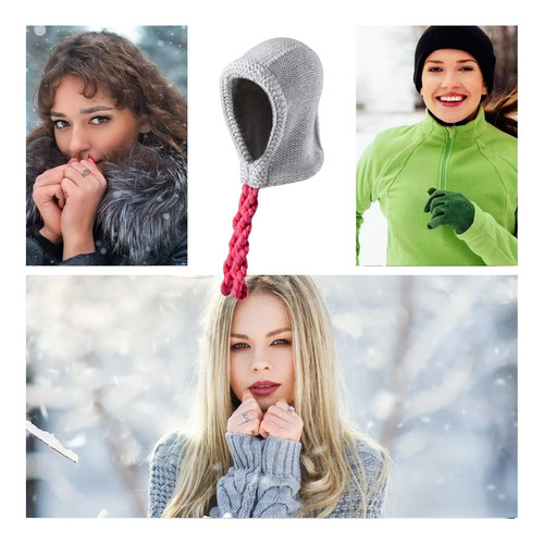 Genérico Gorro De Lana Cálido Mujer,sombrero De Invierno