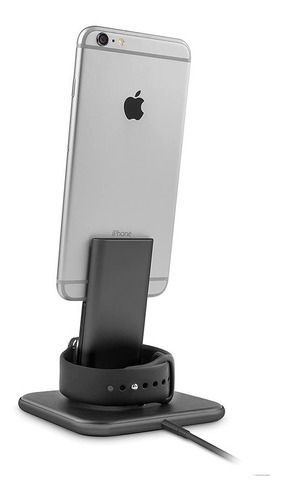 Cargador Dual Twelve South Hirise Para iPhone / Apple Watch Color Negro