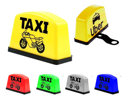 Casco Moto Taxi Led Varios Colores (tienda Fisica)