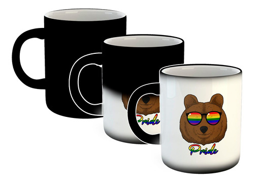 Taza Magica Orgullo Gay Oso Pride Lentes