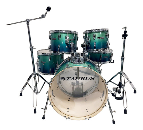 Batería Taurus 5 Cuerpos Maple Bombo 22  + Set De Soportes  