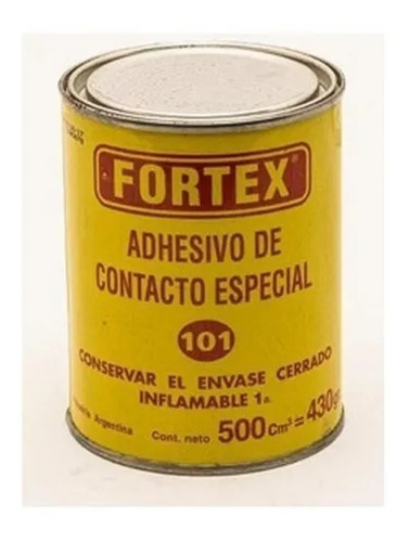 Cemento De Contacto 101 Fortex 1/2 Litro  500 Cc