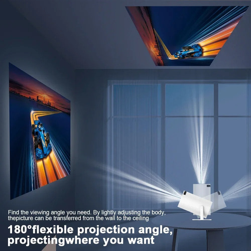 Proyector Hy300 Wifi Hd 200ansi Android 11 Blanco 110v/220v