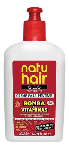 Natu Hair - Creme Para Pentear Bomba De Vitaminas 300ml