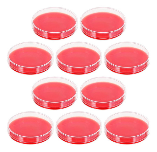 10 Placas De Agar, Placas De Agar En Sangre, Placas De Petri