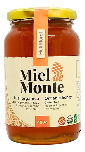 Miel Orgánica Miel De Monte 3 X 480g - Multifloral