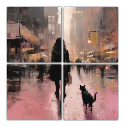 60x60cm Cuadro Temático De Nueva York Estilo Jeremy Mann I