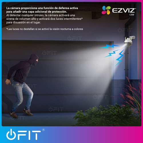 Imagen 4 de 10 de Camara Seguridad Domo Ip Wifi Ezviz 2k Audio Exterior