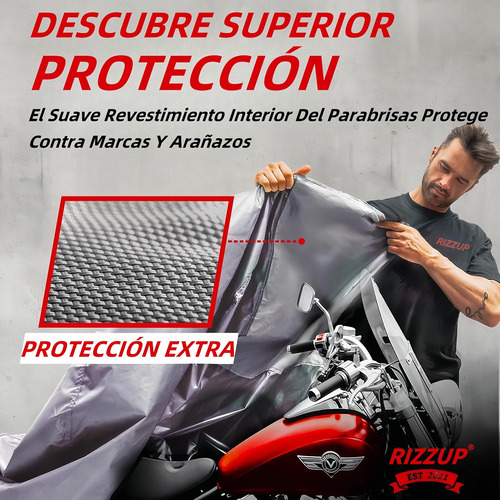 Funda Motocicleta Grueso Impermeable Cubiertas Protección