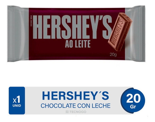 Hersheys Chocolate con Leche Cremoso Tableta