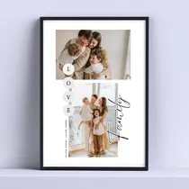 Comprar Cuadro Personalizado Familiar Papá Mamá Regalo 30x40 Cm