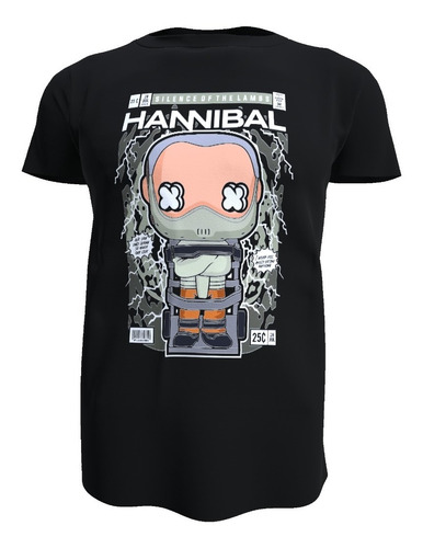 Polera Hannibal Lecter Anthony Hopkins, Unisex 100% Algodón