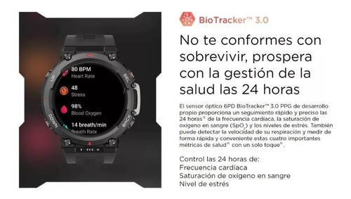 Imagen 4 de 9 de Smartwatch Reloj Amazfit T Rex 2 Gps Cardio 150 Sports+ Film