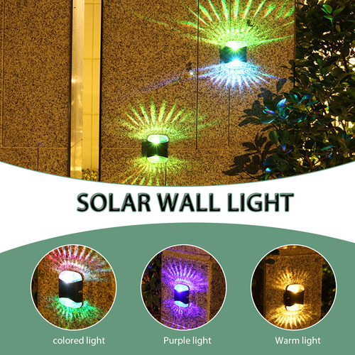 Luces Solares Led Para Exteriores Con Luz Nocturna En V, Foc