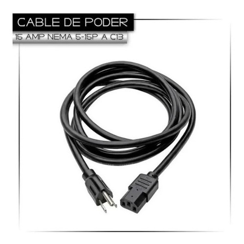 Cable De Poder 3 Mts 15 Amp S9 E9 L3 T9 Nuevo