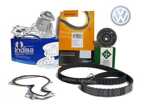 Kit Distribución  + Bomba De Agua Indisa Vw Polo Caddy Nafta