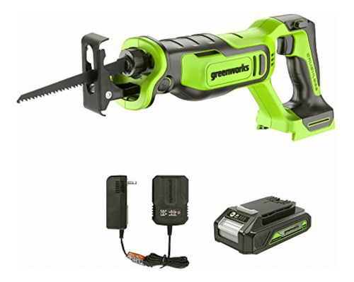 Kit De Sierra Alternante Rsg401 Greenworks De 24 Volts, Sin