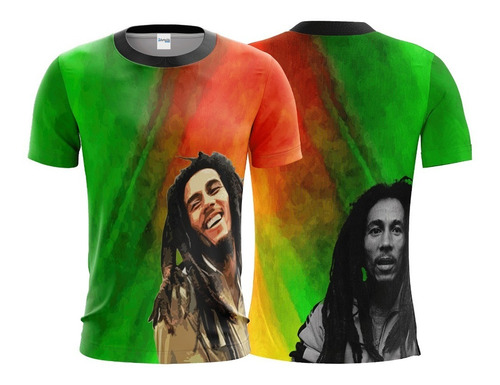 Camiseta Camisa Bob Marley - Reggae - Dryfit Sublimação