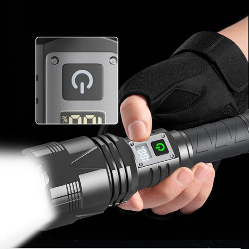 Linterna Láser Led Superpotente Con Zoom De 20000 Lúmenes Y