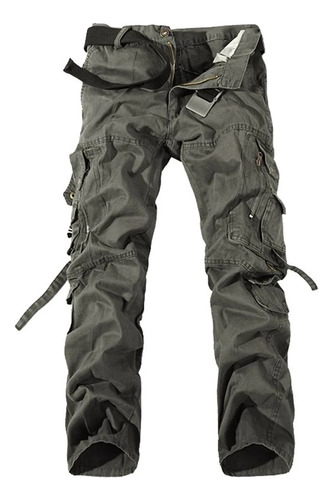 Pantalones Cargo Militares Para Hombre, Overoles Casuales, H