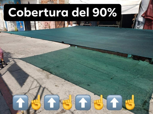Malla Sombra 4x2 90% Verde Raschel Lista Para Colocar