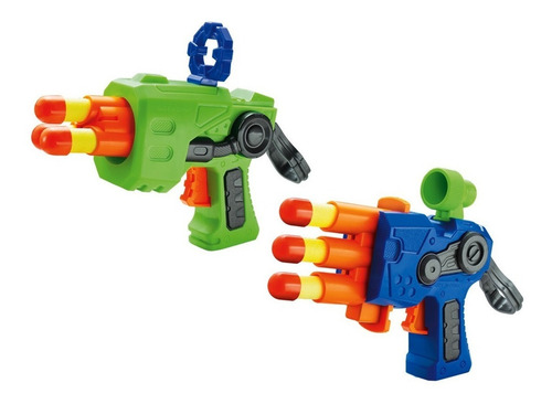Imagen 2 de 6 de Pistola Duo Ultimate Lanza Dardo X 2 El Duende Azul Jlt 7481