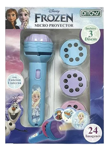 Linterna Micro Proyector Infantil Frozen Ditoys 2590