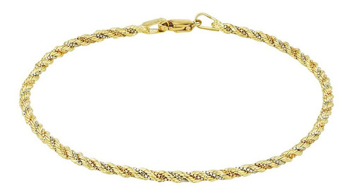 Pulseira Ouro 18k Corda Cordão Baiano 3 Cores 19cm Promoção