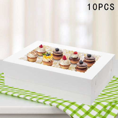 10x Caixas De Confeitaria Para Tortas E, Embalagem Para