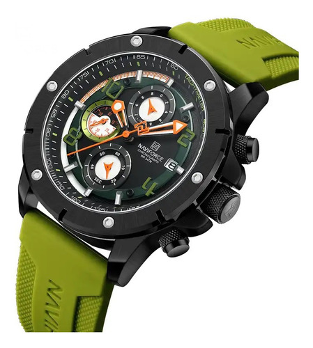 Reloj Naviforce Deportivo Banda De Goma Con Cronógrafo 