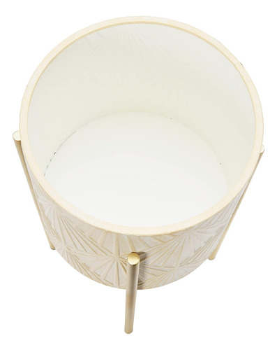 Modernos Maceteros Boho Estampados De Metal Soportes, C...