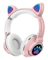 Comprar Audífonos Inalámbricos Bluetooth Rgb Orejas Gato Niña  Me-1